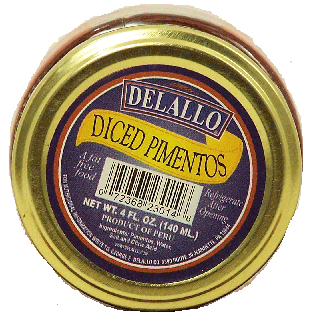 Delallo  diced pimientos 4fl oz