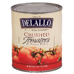 Delallo  crushed tomatoes in light puree  28oz