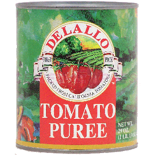 Delallo  packed from california tomatoes tomatoz puree 29oz