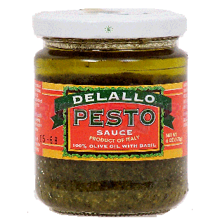 Delallo  pesto sauce, 100% olive oil with basil 6oz