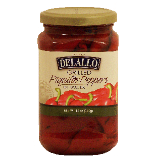 Delallo  grilled piquillo peppers in water  12oz