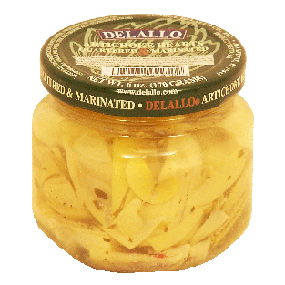 Delallo  quartered & marinated artichoke hearts  6oz