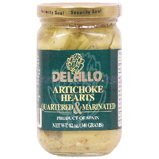 Delallo  marinated artichoke hearts quartered & marinated  12oz
