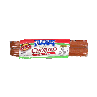 El Popular  chorizo; premium mexican sausage, original, gluten-fre12oz