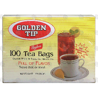 Golden Tip  100 tea bags, orange pekoe & pekoe cut black tea 6.4-oz