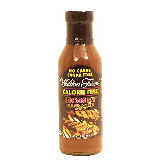 Walden Farms  honey barbeque sauce, calorie free, no carbs, sugar 12oz
