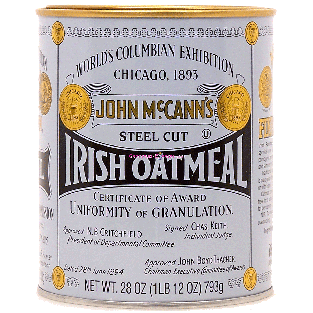 Mccann's  steel cut irish oat meal 28oz