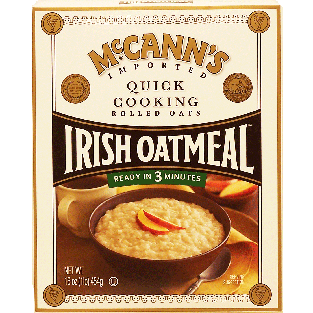 Mccann's Irish Oatmeal quick cooking rolled oats 16oz