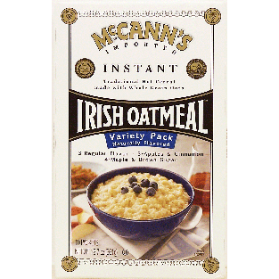 Mccann's  irish instant oatmeal variety pack; regular / apples 12.73oz