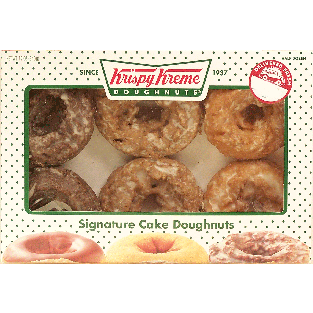 Krispy Kreme Signature cake doughnuts, half dozen 12oz