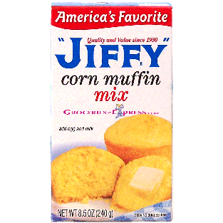 Jiffy  corn muffin mix, add egg and milk 8.5oz
