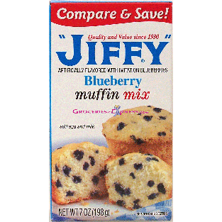 Jiffy  blueberry muffin mix 7oz