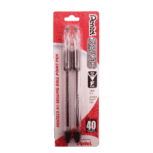 Pentel R.S.V.P ball point pen, black ink 2ct