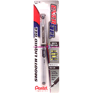 Pentel Ener Gel smooth liquid gel medium line black ink pen 1ct