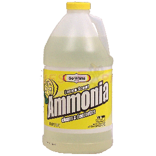 So White  lemon scent ammonia, cleans & deodorizes  64fl oz