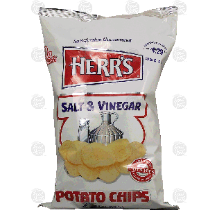 Herr's  salt & vinegar flavored potato chips  9.5oz