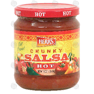 Herr's  chunky salsa hot  16oz