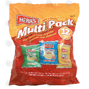 Herr's  potato chip variety pack, 12-count 12oz