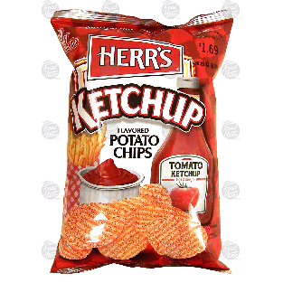Herr's  ketchup potato chips 3.5oz