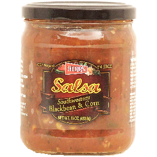 Herr's  southwestern black bean & corn salsa  16oz
