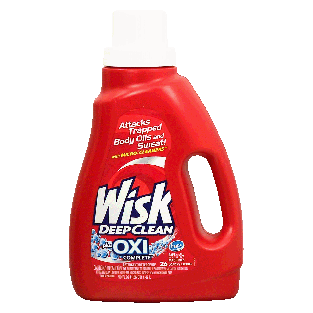 Wisk Deep Clean liquid detergent with micro-cleaners, plus oxi 50fl oz