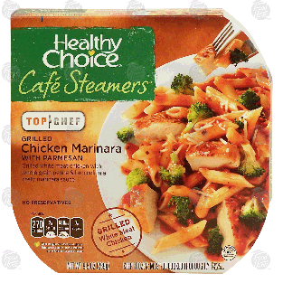 Healthy Choice Cafe Steamers Top Chef; grilled chicken marinara w9.5oz