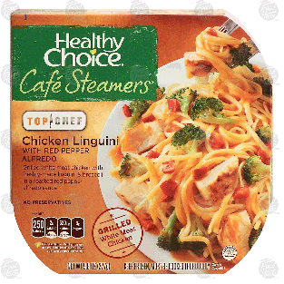 Healthy Choice Cafe Steamers Top Chef; chicken linguini with red 9.8oz