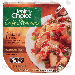 Healthy Choice Cafe Steamers cajun style chicken & shrimp with r9.9-oz