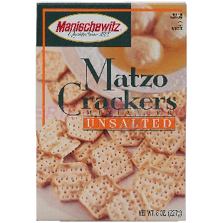 Manischewitz  matzo crackers miniature unsalted 8oz