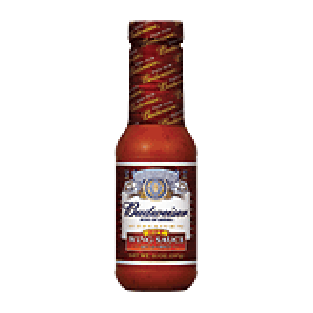 Budweiser  wing sauce, hot & spicy  14oz