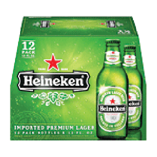Heineken Lager Beer 12 Oz 12pk