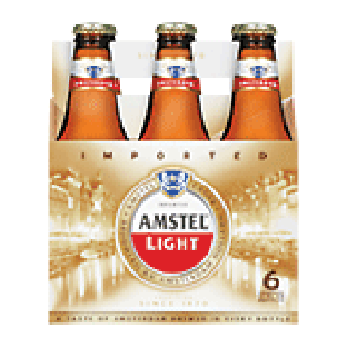 Amstel Light Lager Beer 12 Oz 6pk