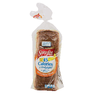 Sara Lee 45 Calories & Delightful 100% whole wheat with honey slic20oz