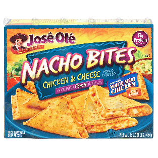Jose Ole Nacho Bites chicken & cheese in crunchy corn tortillas 16-oz