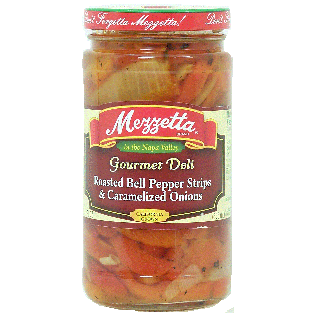 Mezzetta Gourmet Deli roasted bell pepper strips & caramelized 12fl oz