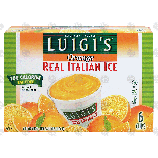 Luigi's Real Italian Ice orange, 6 cups 36-fl oz