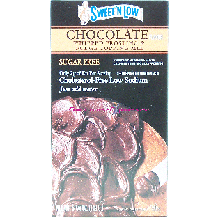 Sweet 'N Low  chocolate whipped frosting & fudge topping mix 5.25oz