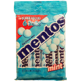 Mentos  chewy mints, 6-rolls  7.92oz