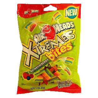 Air Heads Xtremes bites; rainbow berry soft & chewy candy, sweet &  6oz