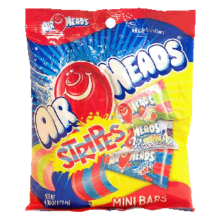 Air Heads Stripes candy mini bars  6.08oz