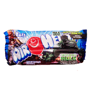 Air Heads The Incredible Hulk 6 individually wrapped bars 3.3oz