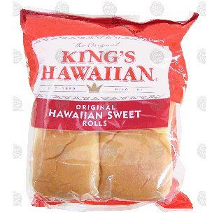 King's Hawaiian  original hawaiian sweet rolls, 4 ct 4.4-oz