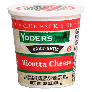 Yoder's  part-skim ricotta cheese 30oz