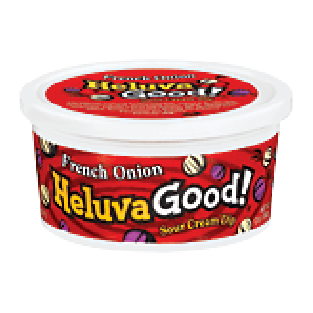 Heluva Good  sour cream dip, french onion 12oz