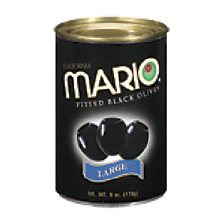 Mario California large ripe pittted olives 6oz