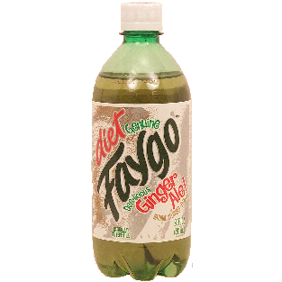 Faygo  diet ginger ale, extra dry, caffeine free 20oz