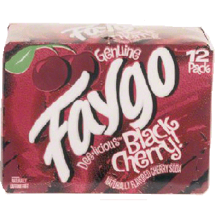 Faygo  black cherry flavor soda, 12-fl. oz. cans 12pk