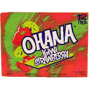 Faygo Ohana kiwi strawberry flavored drink, contains no juice, 12-12pk