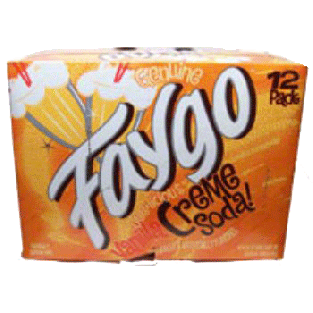 Faygo  cream flavor soda, 12-fl. oz. cans 12pk