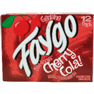 Faygo  cherry cola soda, 12-fl. oz. cans 12pk